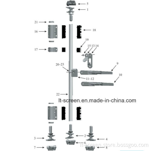 Container Door-Locking Gear with Type Lvylv-F1d